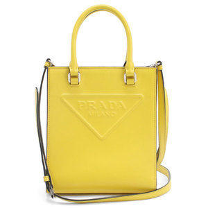 PRADA Prada Handbag 1BA333 2-Way Women's Yellow